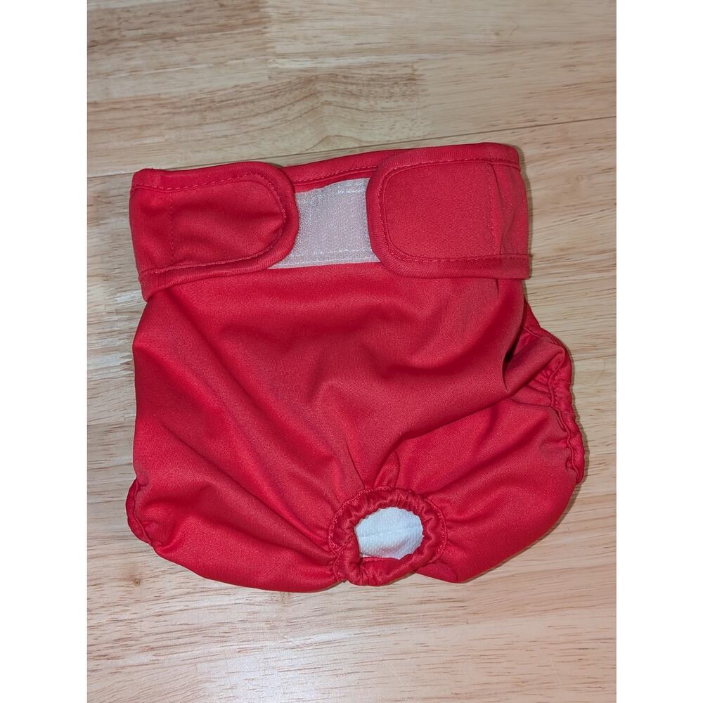 Pet Parents Solid Color Reusable Washable Hot Pink Female Dog Diaper SZ M